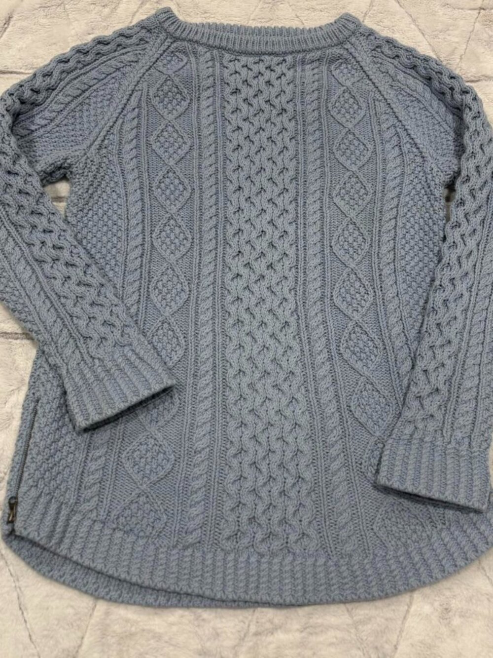 L.L.Bean Women's Blue and Grey Jumper